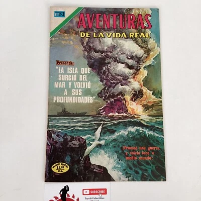 1974 SPANISH COMICS AVENTURAS DE LA VIDA REAL #234 ISLA VOLVIO MAR NOVARO MEXICO - Image 1 of 4