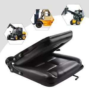 Universal Gabelstaplersitz klappbar PVC Traktorsitz Mähsitz verstellbare Rückenlehne - Bild 1 von 11