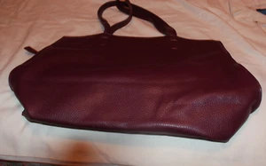 CITY STREETS LARGE HANDBAG-BURGUNDY-16X13 - Picture 1 of 2