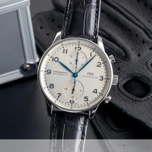 IWC Portugieser Chronograph Stahl Automatik Herrenuhr IW371417 VP: 9100,- € - Bild 1 von 13