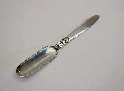 Georg Jensen PATRÓN DE CACTUS CUCHARA DE QUESO Plata de Ley 7" Estilo Antiguo Foto 1 de 4