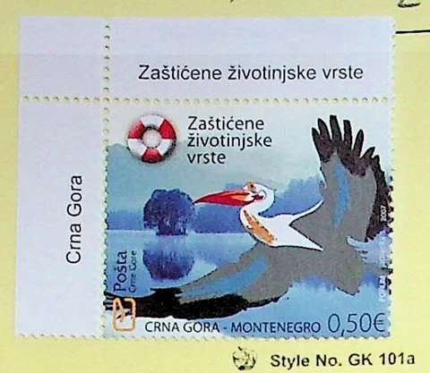 MONTENEGRO Sc 156 NH ISSUE OF 2007 - BIRDS - (AJ23) Cover