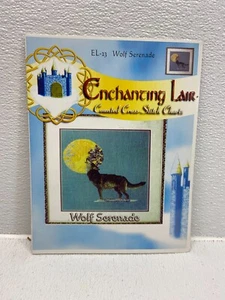 Libro artesanal de colección encantadora guarida lobo serenata punto de cruz gráficos patrón único - Imagen 1 de 2