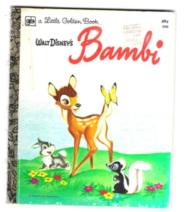 Walt Disney's Bambi Little Golden Book Bob Grand Adaptation 1974 - Picture 1 of 2