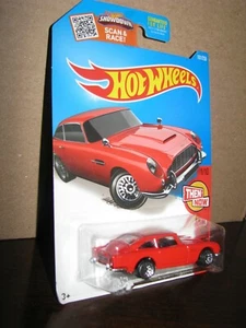 Hot Wheels 2016 #101 Then and Now #1 ASTON MARTIN 1963 DB5 Red  - Picture 1 of 7