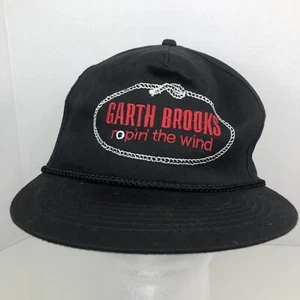 Vintage Garth Brooks Ropin the Wind 1991 Snapback Cap Hat Country Music - Picture 1 of 7