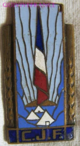 IN05642 - INSIGNE C.J.F, Insigne Général, bronze, émail, dos lisse - Imagen 1 de 2