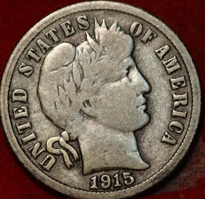 1915 Philadelphia Mint Silver Barber Dime - Picture 1 of 2