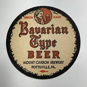 Mount Carbon Bayrischer Bierdeckel 4 Zoll Pottsville Pennsylvania schöne Grafik - Bild 1 von 2