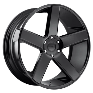 22x9.5 DUB S216 BALLER GLOSS BLACK Wheel 6x5.5 (19mm) - Picture 1 of 5