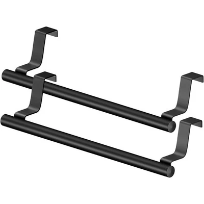 Toallero de cocina sobre la puerta toallero de acero inoxidable Foto 1 de 4