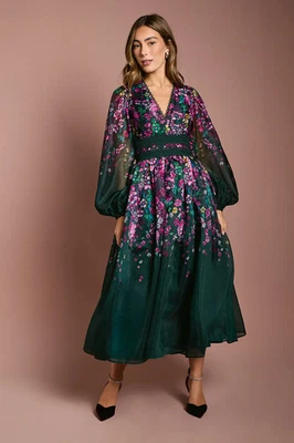 Vestido midi Coast Forest para mujer vestidos de ocasión Foto 1 de 4