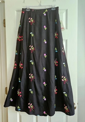 Lilly Pulitzer Ball Skirt Hostess Holiday Flower Maxi Vintage White Label 6 NWT - Image 1 of 4