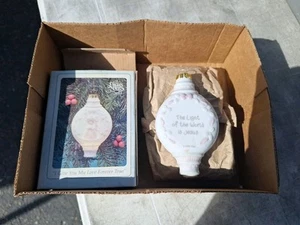 Enesco “I Give You My Love Forever True” Porcelain Light-up Ornament - #150266 - Picture 1 of 2