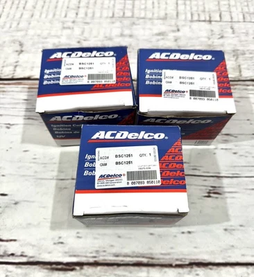 3 OEM Ignition Coil BS-C1251 For Chevrolet GMC Cadillac Hummer Isuzu 5.3L 4.8L - Image 1 of 4