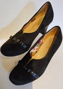 HOTTER Antoinette Pumps UK 5,5 STD SCHWARZ Wildleder Slipper - Bild 1 von 7