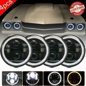Dot 5.75" 5-3/4" 5.75 Inch LED Projector Headlights 4PCS For Corvettes Chevelles - Picture 1 of 11
