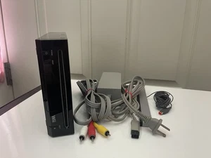 Consola Nintendo Wii RVL-101 Negra + Cables SOLO Probada Funciona Consola de Videojuegos - Imagen 1 de 8