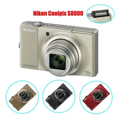 Nikon COOLPIX S8000 14,20 Millionen Pixel 10x optischer Zoom Schwarz//Rot/Silber - Bild 1 von 4