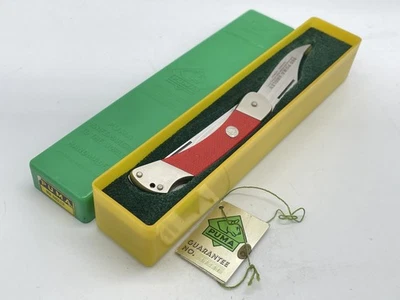 Puma Alemania 868 1983 Red Angler Lockback con caja OMP Foto 1 de 4
