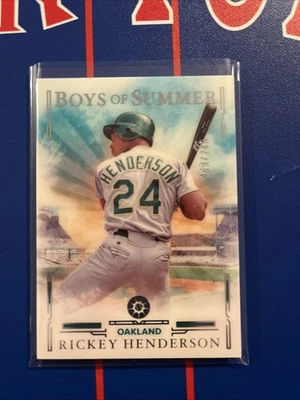 Panini Boys Of Summer Rickey Henderson 2025 - Oakland Athletics #’d 69/249 Foto 1 de 3