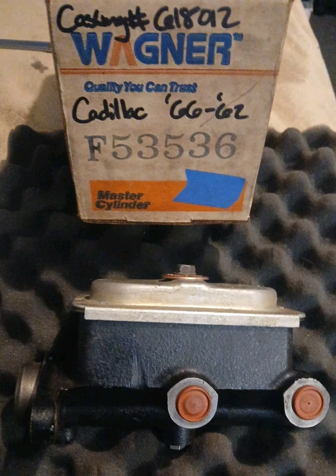 Cilindro maestro de freno NOS - Wagner F53536 C#618012 - Modelos Cadillac 1962-1966 Foto 1 de 4