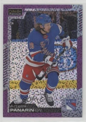 2020-21 O-Pee-Chee Platinum Violet Pixels /399 Artemi Panarin #147 - Image 1 of 2