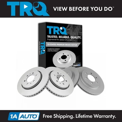 TRQ Brake Rotor Set Fits 2007-2021 Ford Expedition 15-20 F-150 Lincoln Navigator - Image 1 of 4