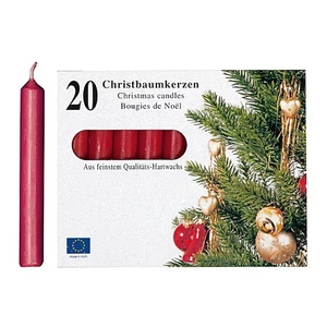 KCB 250 223-02 Christbaumkerzen, 9,6 cm, Ø 1,2 cm, rot (20er Pack) - Bild 1 von 1