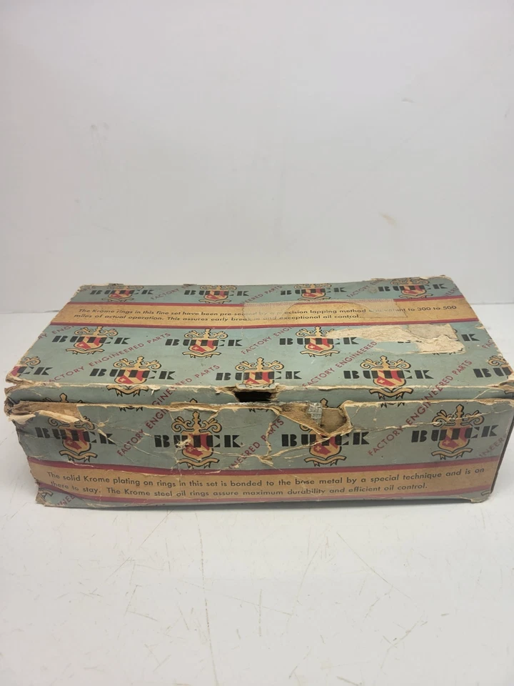 Juego de 8 anillos de pistón Buick Straight de fábrica años 50 (para piezas) Foto 1 de 4