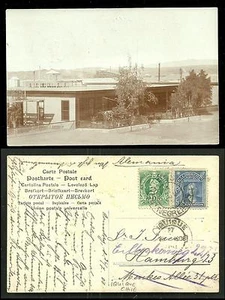 Iquique rppc Building Tarapaca Chile 2 stamps 1908 - Picture 1 of 3