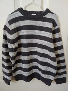 Gymboree Boys Gray Striped Pullover Sweater Size S 5-6 - Picture 1 of 1