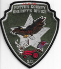 Potter County Sheriff, South Dakota n/s (4.5" x 5") shoulder police patch (fire)