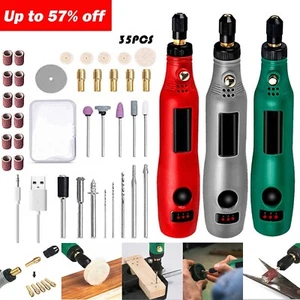USB Mini Electric Drill Tool Cordless Rotary Tools Kit Pen Polishing Machine - Picture 1 of 4