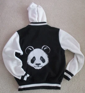 San Diego Zoo Giant Panda Front Zip Hoodie Sweatshirt Women's Sz. L - Picture 1 of 6