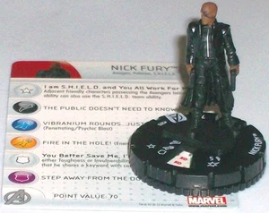 Película de los Vengadores Nick Fury 203 Marvel Heroclix exclusiva del mercado masivo - Imagen 1 de 1