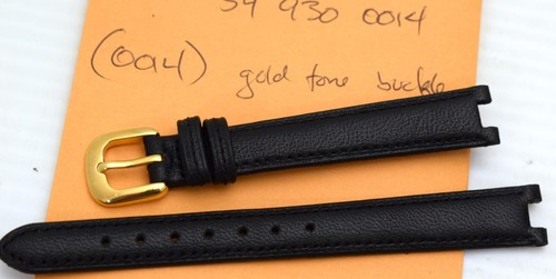 Cinturino di ricambio per orologio COACH in pelle 549300014 12 mm dentellato nero 0014