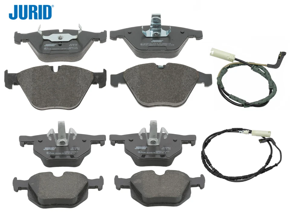 Juego de pastillas de freno delanteras traseras OEM Jurid + sensor para BMW 335i xDrive 335xi Foto 1 de 1