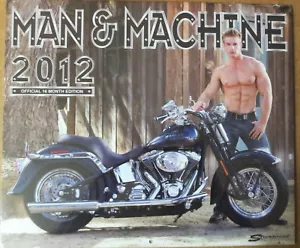 Man and Machine 2012 Calendar Fitness Muscle Men Motorcycles - James Ellis - Picture 1 of 2