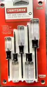 Juego de destornilladores Craftsman EE. UU., Mini Precision Torx T-5, T-6, T-7, T-8, T-9 NOS - Imagen 1 de 2