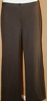 Yansi Fugel Brown Trouser Pants Stretch Zip Wide Leg Size 6 - Image 1 of 4