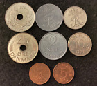 Denmark 4 Coins Set 2, 5, 10, 25 Ore World Coins