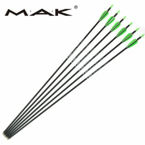 6/12pcs Archery Carbon Shaft Arrows Sp700 OD 7mm For Hunting Shooting Target Bow - Picture 1 of 11
