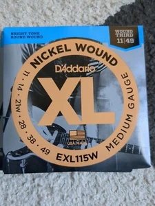 D'Addario EXL115W E-Gitarrensaiten 11-49 umsponnen 3. Saite Medium - Bild 1 von 1