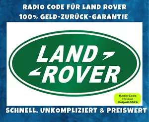 Land Rover Radio Code / Key Code Visteon Becker Blaupunkt Freelander Discovery - Bild 1 von 4