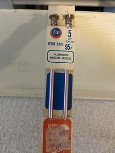 "Agujas de tejer de aluminio Boye Sgl Pt talla 5-10"" rosa #6327 de colección paquete original de EE. UU. - Imagen 1 de 2