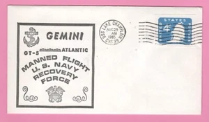 GEMINI 5 - Prime Recovery Ship  USS LAKE CHAMPLAIN - AUG  29, 1965 - Picture 1 of 1