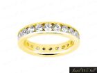 Natural 3.00Ct Round Diamond Classic Channel Set Eternity Ring 14K Gold G SI1