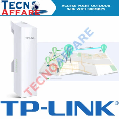 Kit 2 Access Point da Esterno 9dBi 2.4GHz da 300Mbps TP-LINK CPE210 Pre-Config. - Immagine 1 di 4