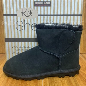 KIRKLAND SIGNATURE Botas de piel de oveja de piel de oveja de piel de oveja para niños y niñas ~ Negras ~ ¡Tallas! ! - Imagen 1 de 5